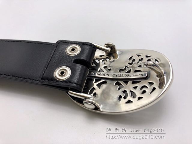 chrome hearts皮帶 克羅心十字皮帶扣 克羅心經典腰帶  gjc1602